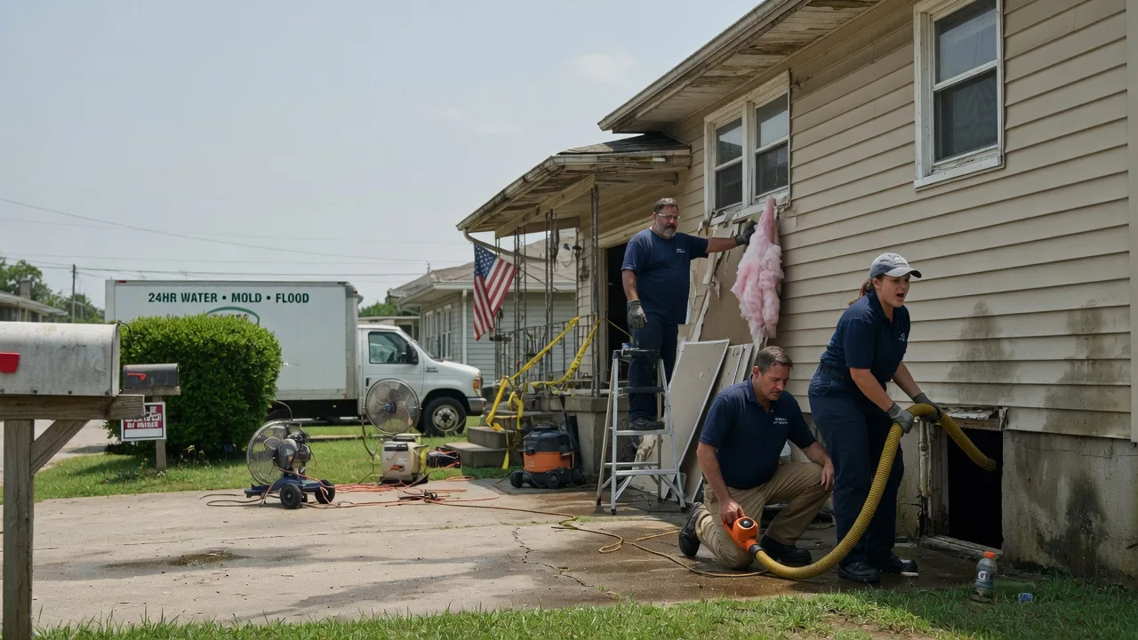 Water Damage Repair in New Deal, TX near me